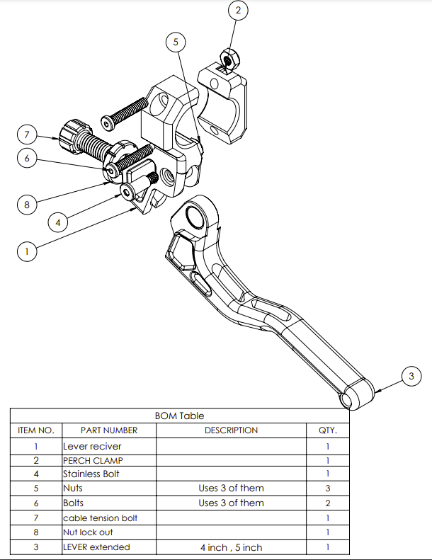 clutch pedal motorcycle EZ Pull Clutch Lever Replacement Parts