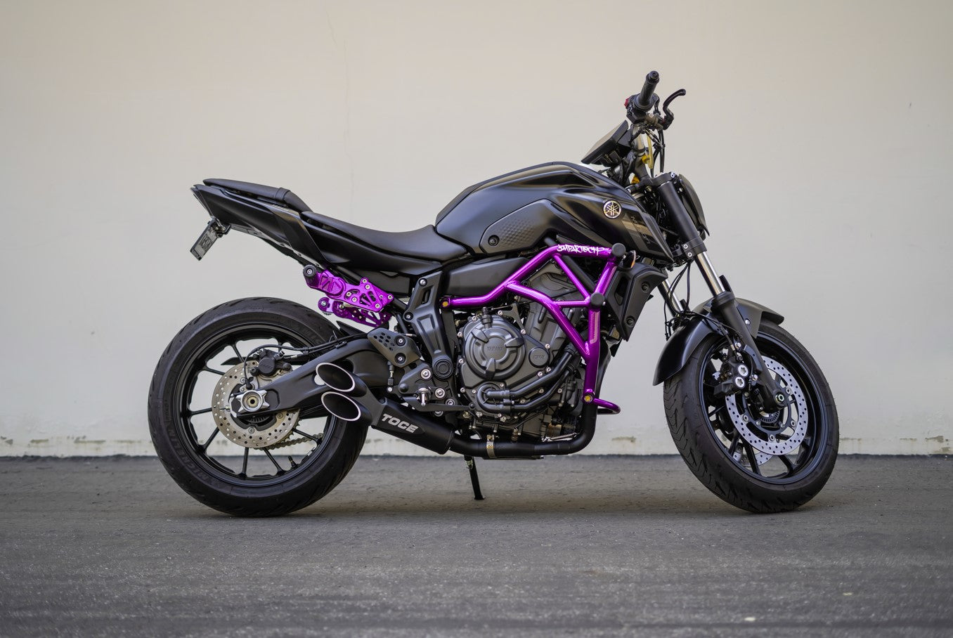 2024 Yamaha MT-07 Impaktech Stunt Build Illusion Purple