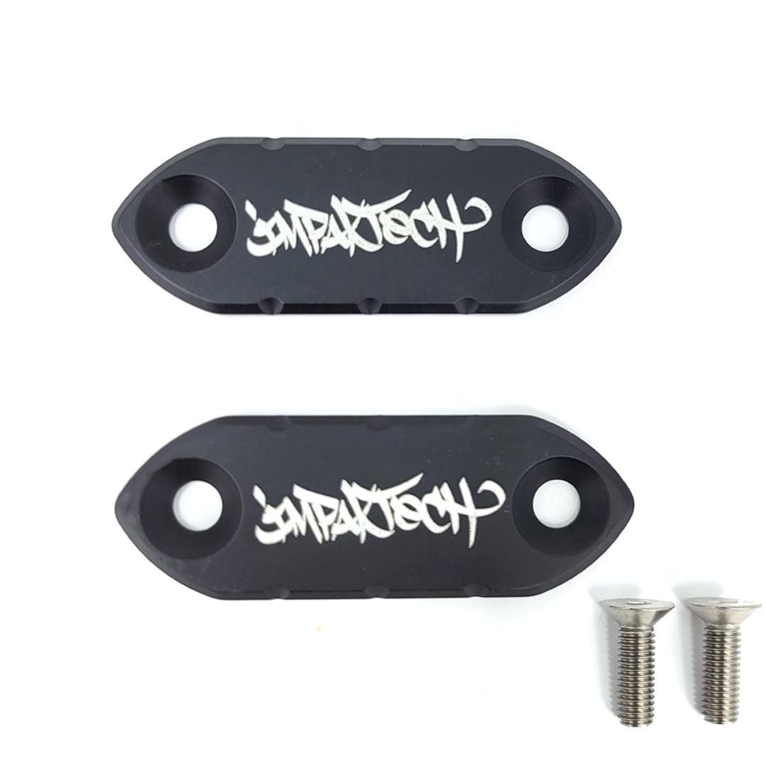 Impaktech Mirror Block Off Plates for Kawasaki ZX6R, Ninja 300, Ninja 400, Ninja 650 - ImpakTech